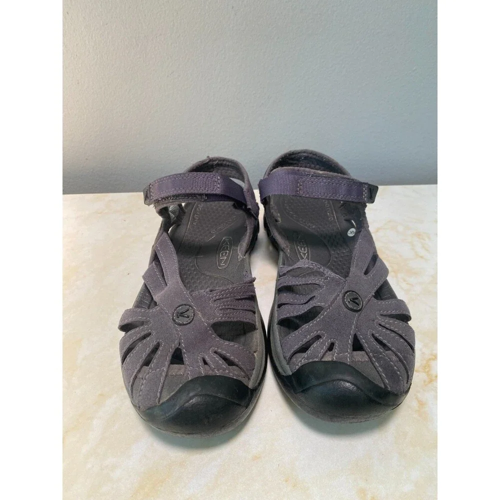 Keen Rose Black/Magnet Sandals Women's Size 8 Hiking Water-Resistant